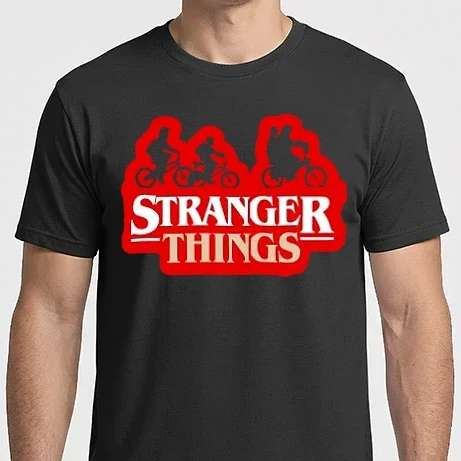 Férfi Imperial póló - Stranger things színezhető 