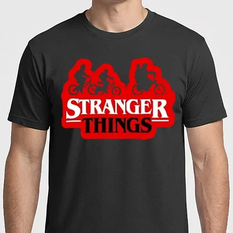 Férfi Imperial póló - Stranger things színezhető 