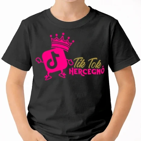 Uniszex gyerek Póló - TikTok hercegnő színezhető