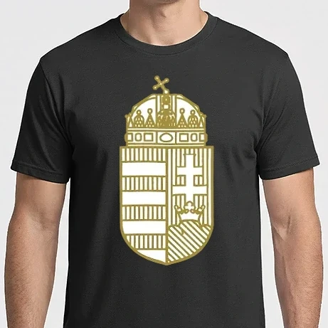 Férfi Imperial póló - Magyar címer színezhető