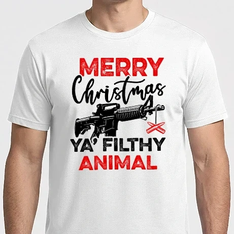 Férfi Imperial póló - Merry Christmas Ya Filthy Animal