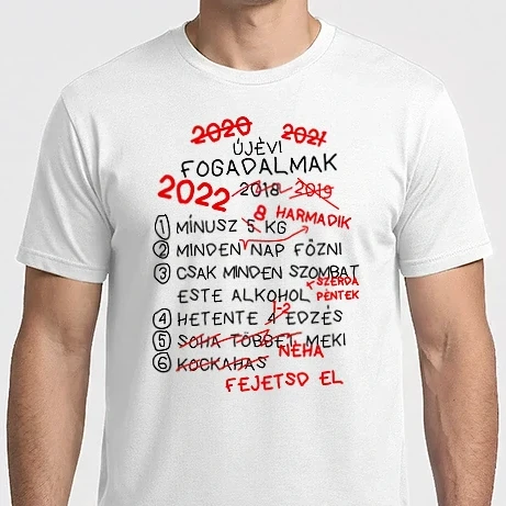Férfi Imperial póló - Újévi fogadalmak 2022