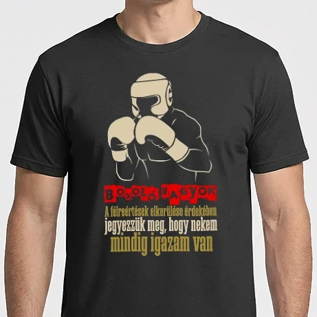 Férfi Imperial póló - Boxoló vagyok színezhető