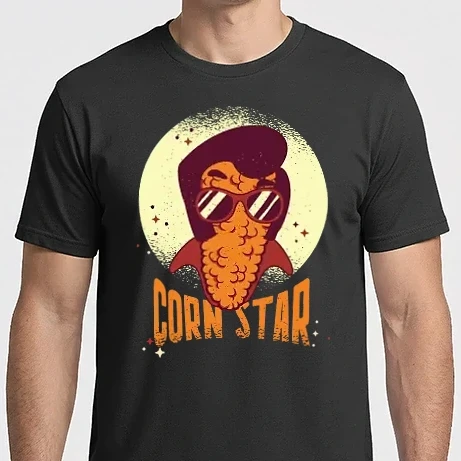 Férfi Imperial póló - Corn Star - Kukorica Elvis séróval