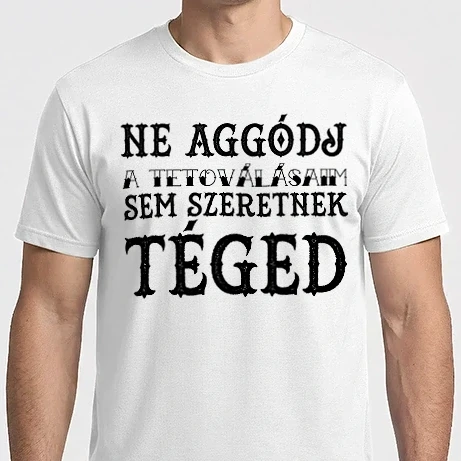 Férfi Imperial póló - Ne aggódj a tetoválásaim sem szeretnek téged (egyszerű)