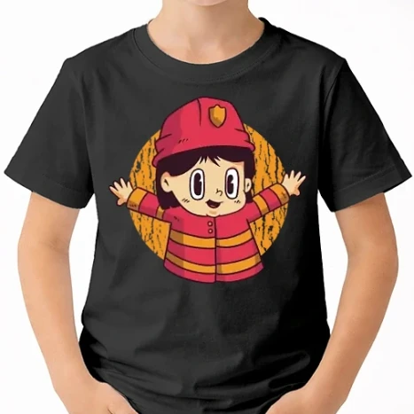 Uniszex gyerek Póló - Tűzoltó gyerek
