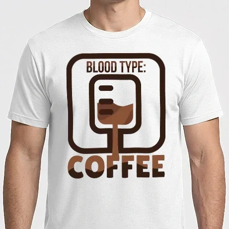 Férfi Imperial póló - A vércsoportom a Kávé
