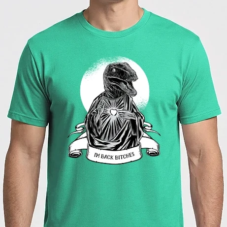 Férfi Imperial póló - Jézus Raptor Dinoszaurusz