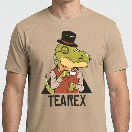 Férfi Imperial póló - Tea Rex Dinoszaurusz teával