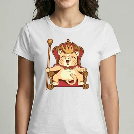 Női Imperial póló - Cat King Macska király