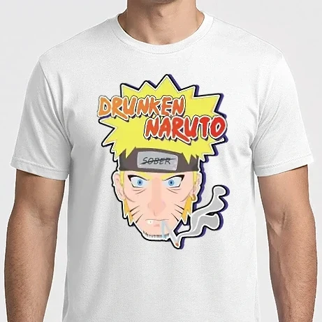 Férfi Imperial póló - Részeges Naruto