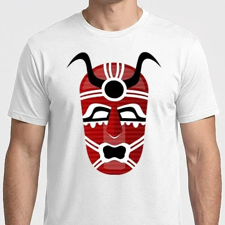 Férfi Imperial póló - Tribal maszk