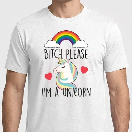 Férfi Imperial póló - Bitch please...I'm a unicorn