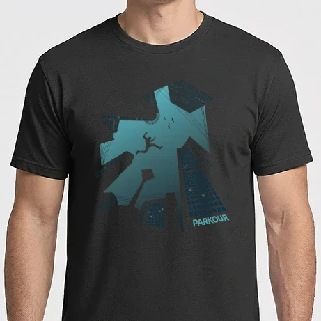 Férfi Imperial póló - Parkour design póló