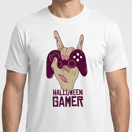 Férfi Imperial póló - Halloween Gamer Zombis póló