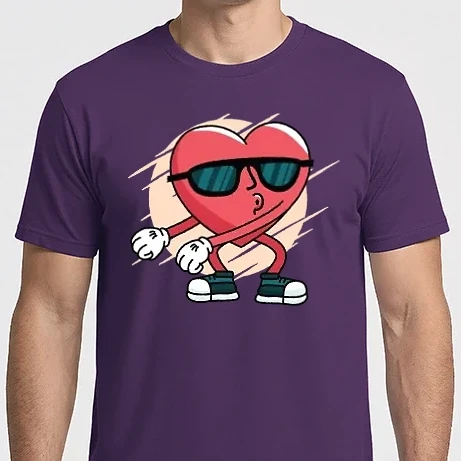Férfi Imperial póló - Szív DAB Floss Heart póló