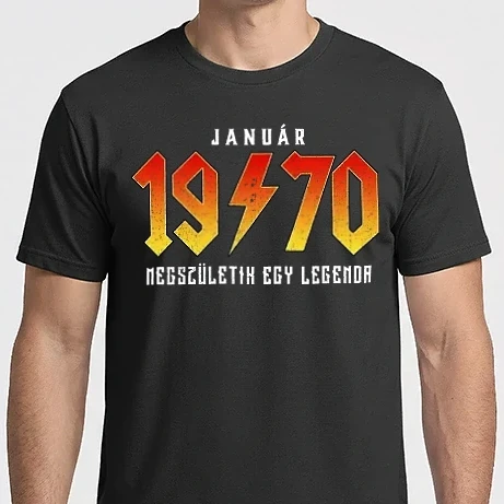 Férfi Imperial póló - Rock születésnap 1970 JANUÁR