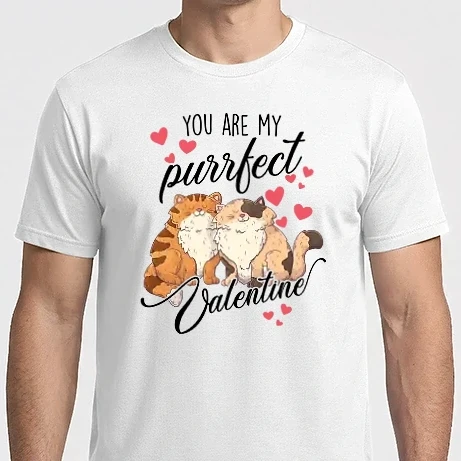 Férfi Imperial póló - My purrfect valentine