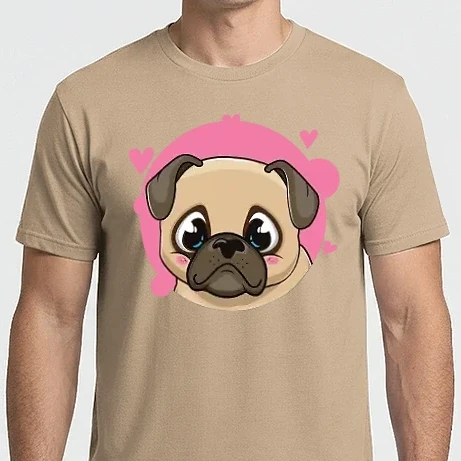 Férfi Imperial póló - Cuki mopsz