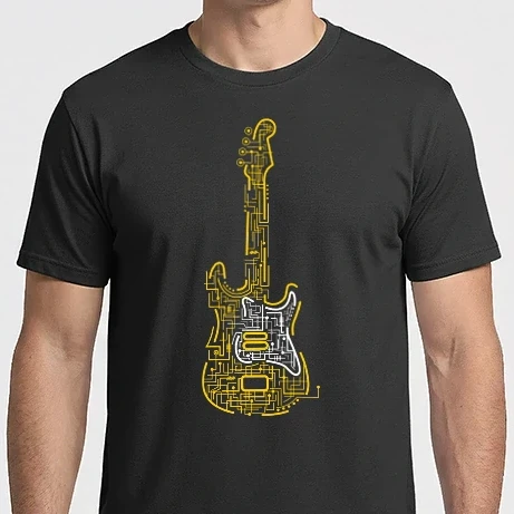 Férfi Imperial póló - Elektromos gitár