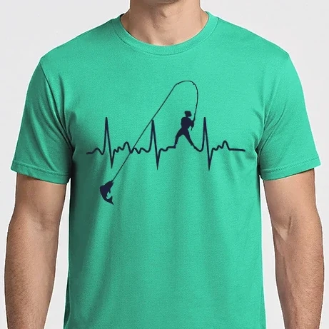 Férfi Imperial póló - fishing heartbeat