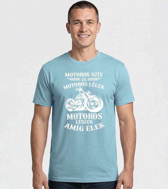Motoros szív motoros lélek – Férfi Imperial póló