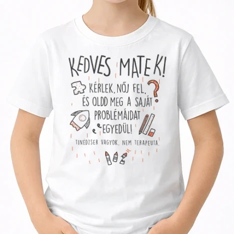 Uniszex gyerek Póló - Kedves matek