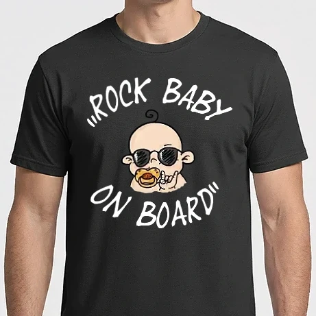 Férfi Imperial póló - Rock baby (white)