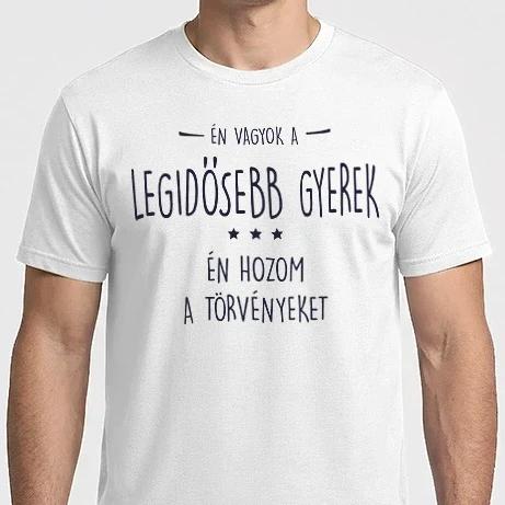 Férfi Imperial póló - Én vagyok a legidősebb gyerek...