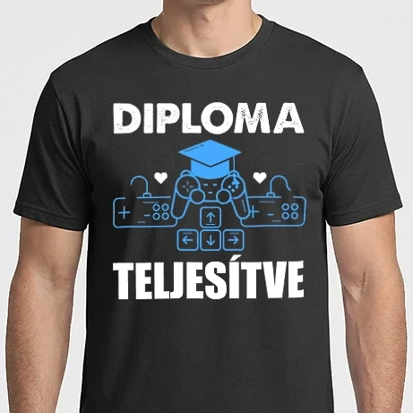 Férfi Imperial póló - Diploma teljesítve Ballagásra