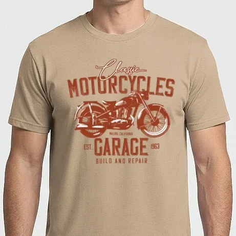 Férfi Imperial póló - Motorcycles Garage