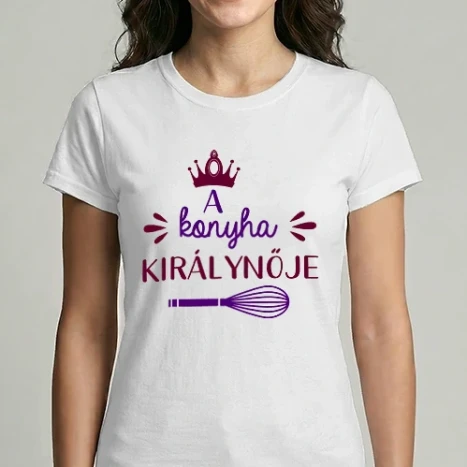 Női Imperial póló - A konyha királynője színes