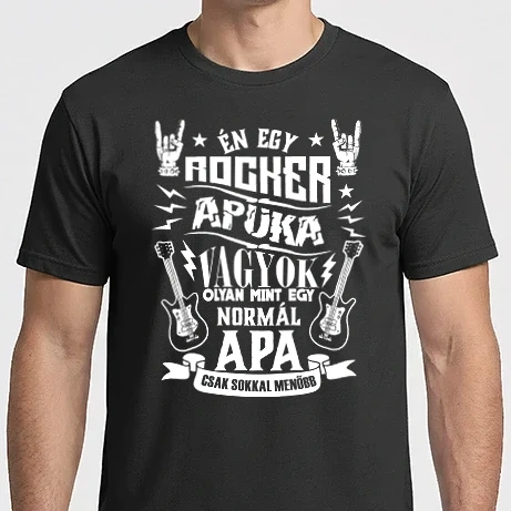 Férfi Imperial póló - Rocker apuka vagyok
