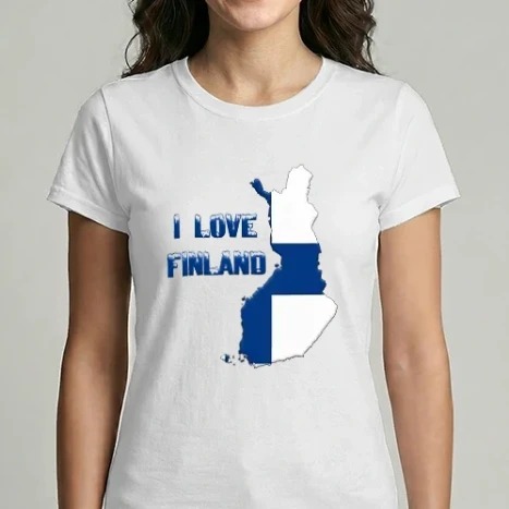 Női Imperial póló - I love Finland