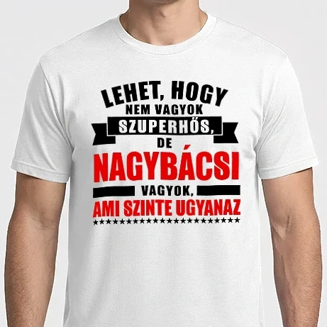 Férfi Imperial póló - Szuperhős nagybácsi