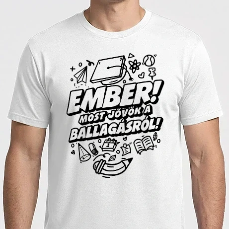 Férfi Imperial póló - Ember most jövök a ballagásról