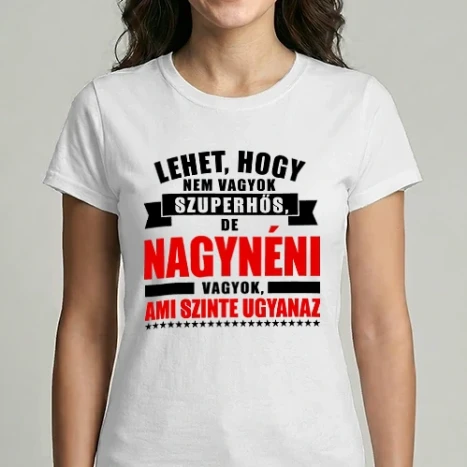 Női Imperial póló - Szuperhős nagynéni