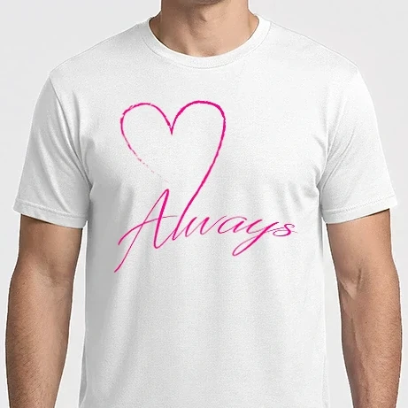 Férfi Imperial póló - Always love - (színezhető)
