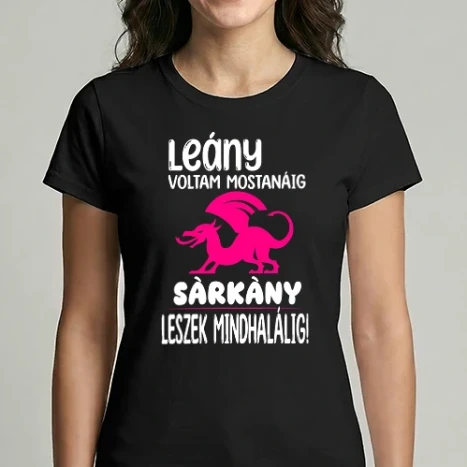 Női Imperial póló - Leány voltam mostanáig (szinezhető)