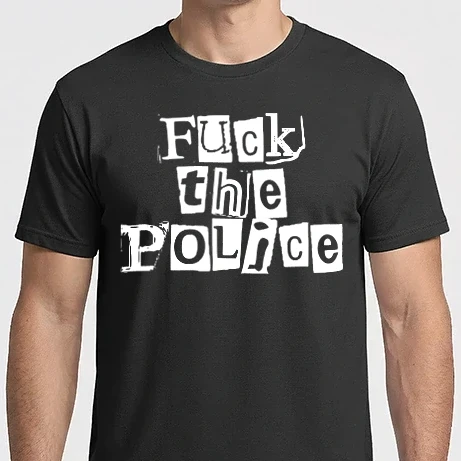 Férfi Imperial póló - Fuck the police