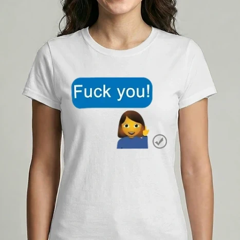 Női Imperial póló - Fuck you message