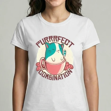 Női Imperial póló - Purrrfect Combination Cicás Kávé
