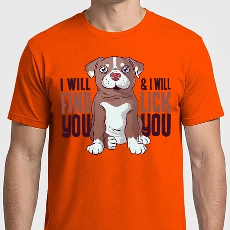 Férfi Imperial póló - Pitbull - I will find you and I will lick you