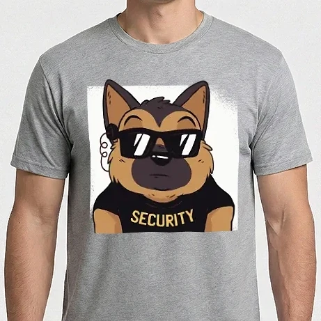 Férfi Imperial póló - Németjuhász Security vicces Kutyás póló