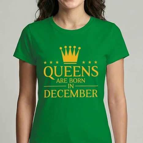 Női Imperial póló - Queens are born in december
