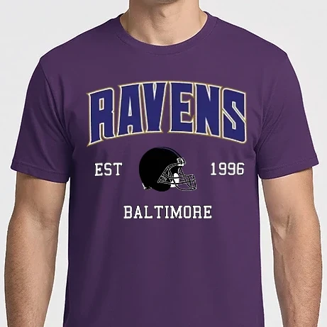 Férfi Imperial póló - Baltimore Ravens - retro logo