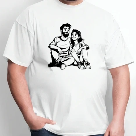 Nagyméretű póló - Love couple