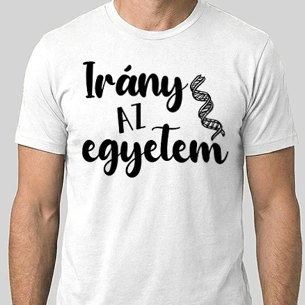 Férfi Alap póló - Irány az egyetem - dns