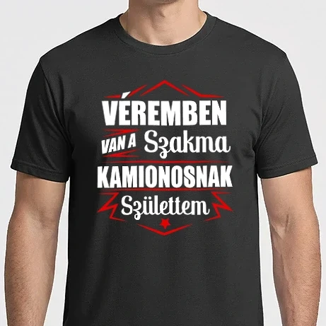Férfi Imperial póló - Véremben van a szakma Kamionos