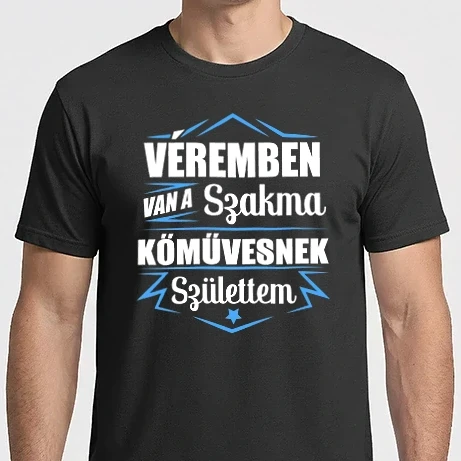 Férfi Imperial póló - Véremben van a szakma Kőműves